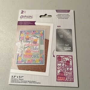 Gemini Celebrate with Cake Craft Set